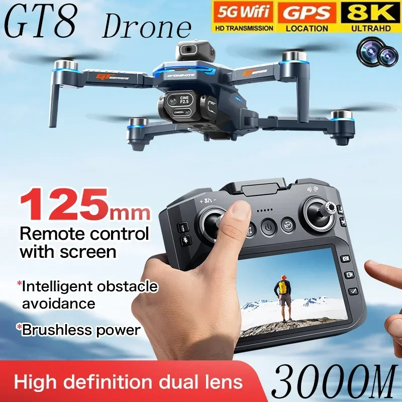 Drone Camera Professional - GT8 Drone Engel Algılama Kemeri 4.3