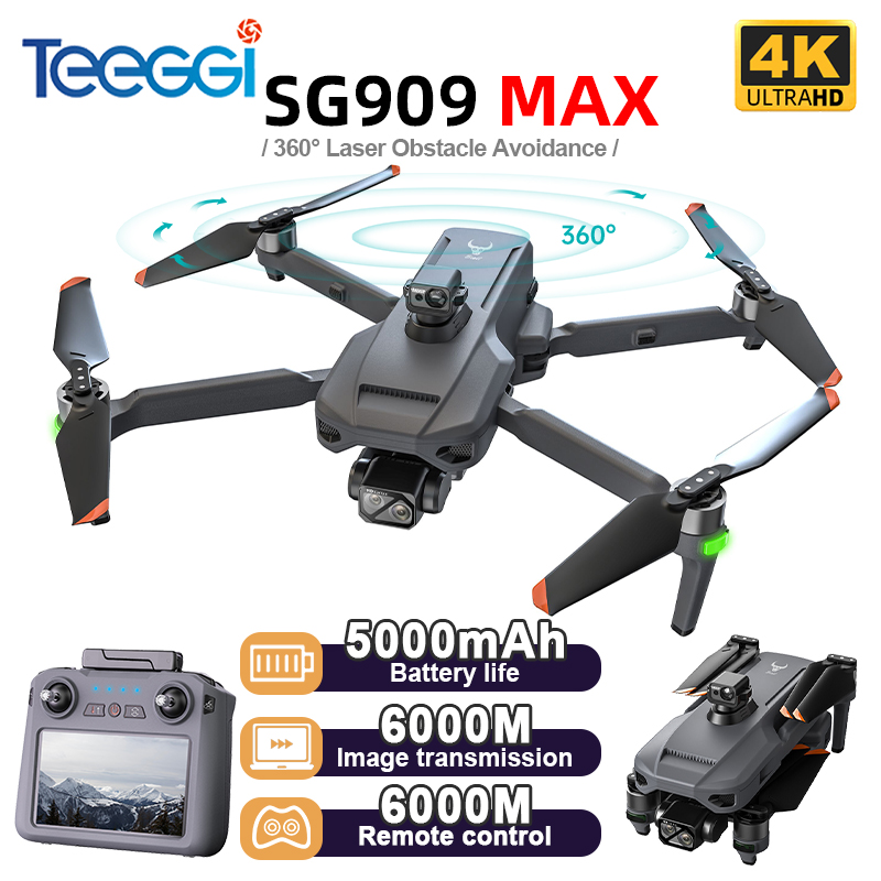 Drone Camera Hd - Teeggi SG909 MAX GPS Drone 4K