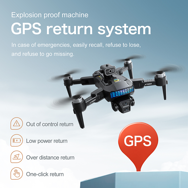 Yeni XT555 GPS RC Drone Kamera - Drone Camera Professional incelemesi ve fiyatı